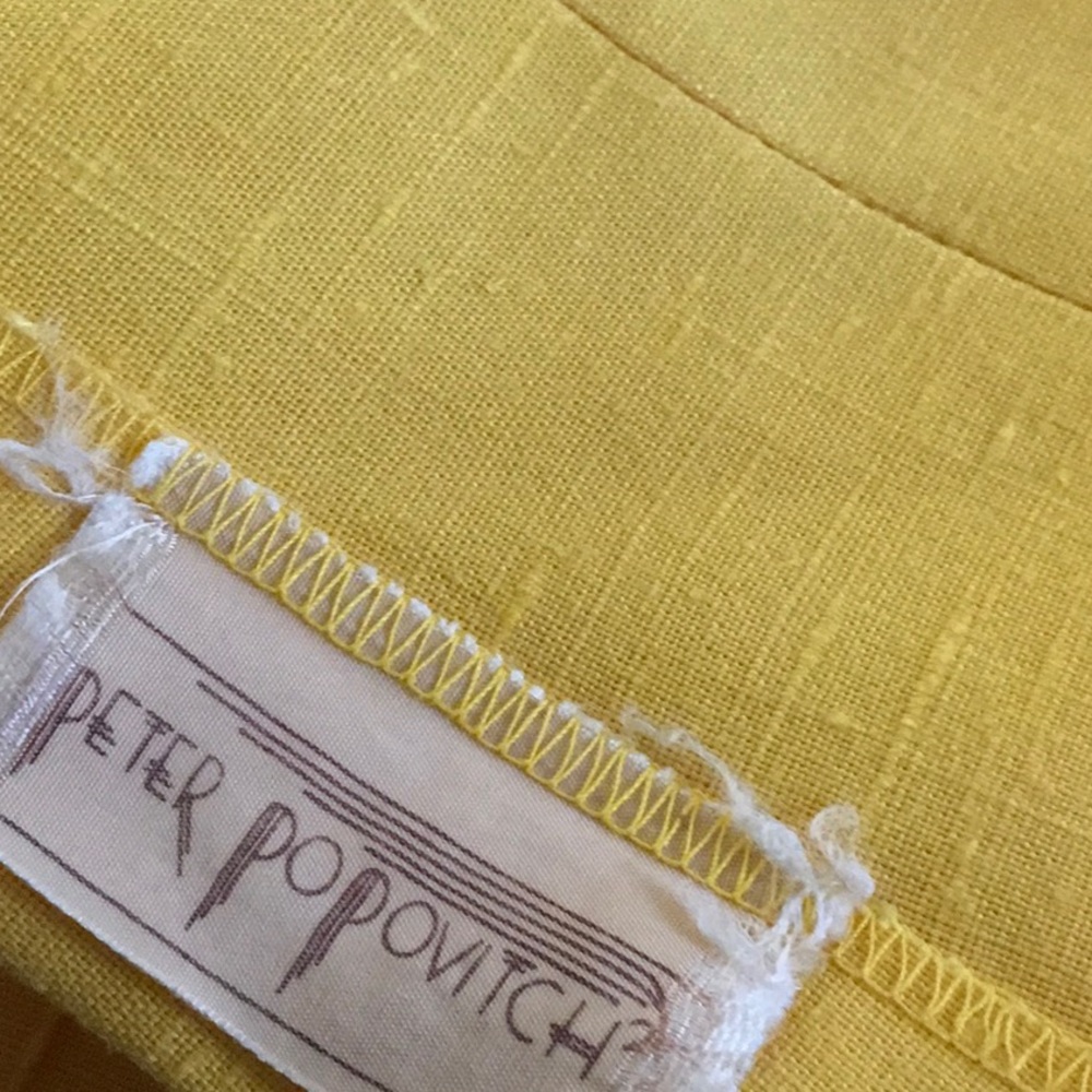 Peter Popovitch ladies vintage yellow panel skirt size small skirt - Picture 7 of 7